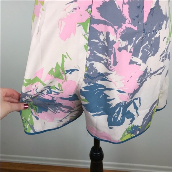 Anthropologie Adelyn Rae Floral Skort Romper - Picture 4 of 7